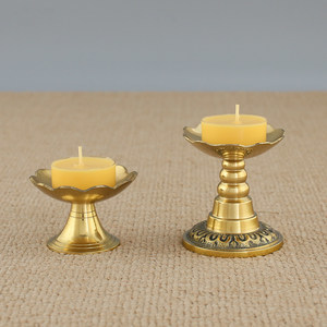 供佛純銅油燈 傳統工藝與佛教虔誠的完美融合